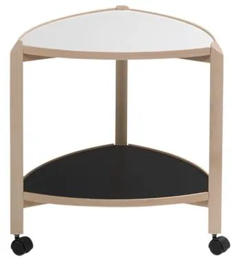 Thomsen Furniture Visit tarjoiluvaunu - pyökki/melamiini - luonnollinen pyökki - 55x50x50 cm