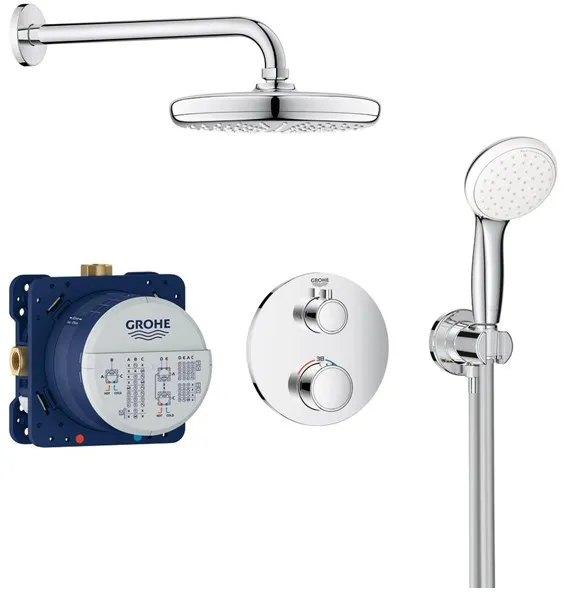 Grohe Grohtherm Suihkusetti Tempesta 210:llä, kromi