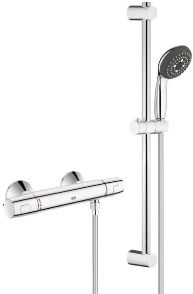 Grohe Precision Trend -suihkusetti termostaattisekoittajalla, kromi