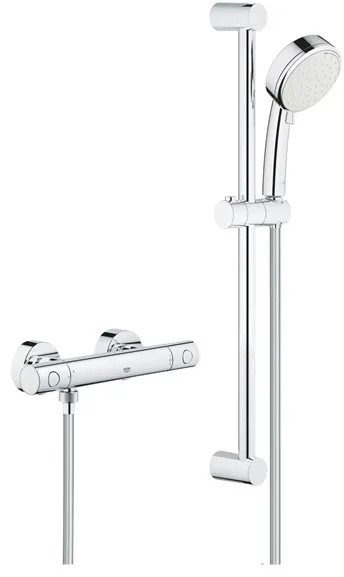Grohe Tempesta Cosmopolitan 100 -suihkusetti Grohtherm 800 Cosmopolitan -termostaattisekoittimella, kromi