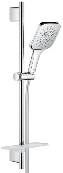 Grohe Rainshower SmartActive 130 Cube -suihkusetti, 3 suihkutyyppiä, kromi