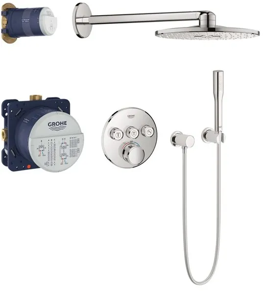 Grohe Grohtherm SmartControl -suihkusarja Rainshower SmartActive 310:llä, kromi