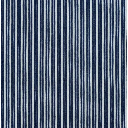 Denim Kangas 145cm 008 Tummansininen Raidat - 50cm