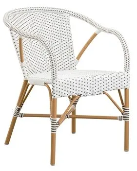 Sika-Design Madeleine Exterior Kahvila Tuoli Valkoinen/Manteli