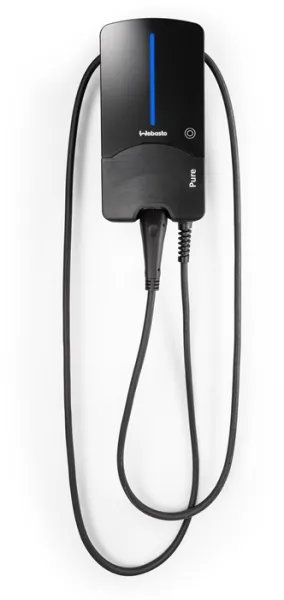 Webasto Pure Latauslaatikko 22 kW Tyyppi 2 Black Edition 7 m kaapelilla - Integroitu Tyyppi B vikavirtasuoja