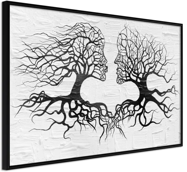 ARTGEIST Juliste kehyksellä - Like the Old Trees Musta passepartout'n kanssa 60x40