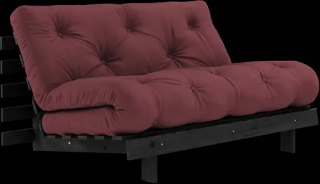 Karup Design Roots Vuodesohva Roots Patjalla 140x200 Bordeaux/Musta lakattu