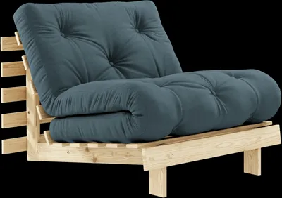 Karup Design Roots Vuodesohva patjalla 90x200 757 Petrol Blue/Mänty