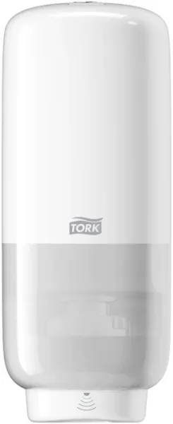 Tork S4 annostelija vaahtosaippualle, kosketusvapaa, valkoinen muovi