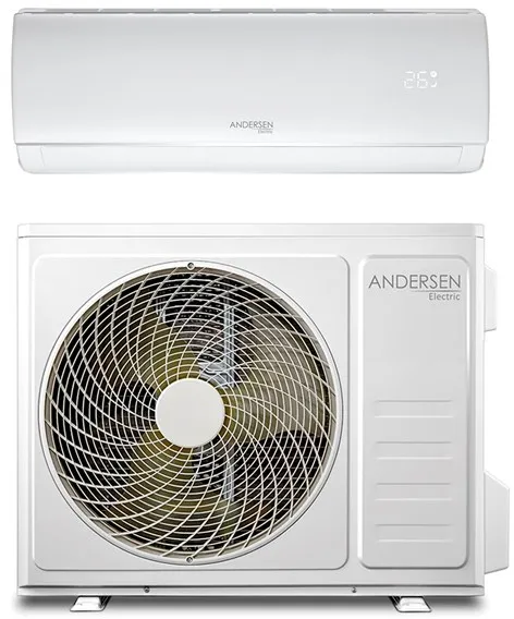 Andersen Electric AE 9000 ilma-ilmalämpöpumppu WiFi:llä, 3,4 kW, 5–63 m², valkoinen