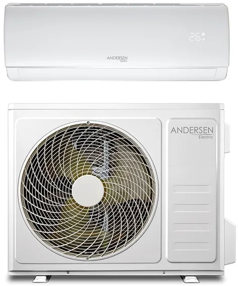 Andersen Electric AE 12000 ilma-ilmalämpöpumppu WiFi:llä, 3,8 kW, 5–72 m², valkoinen