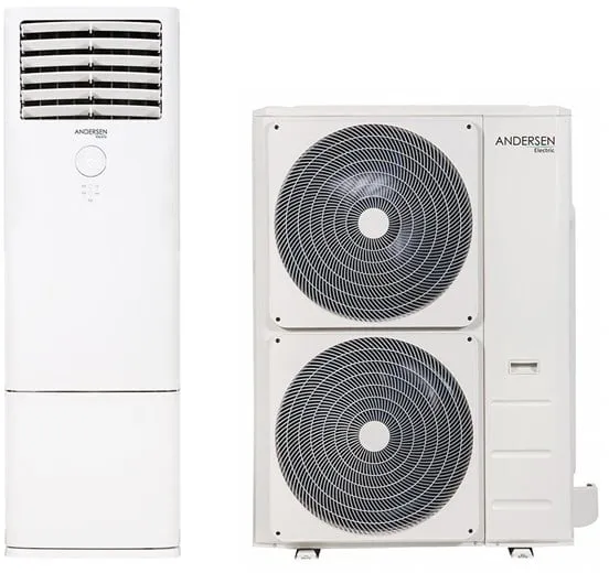 Andersen Electric Apollo 48000 ilma-ilmalämpöpumppu, 18,5 kW, 45–370 m², valkoinen