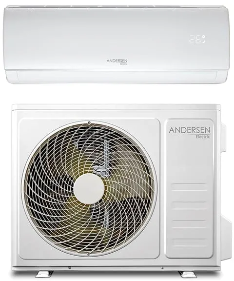 Andersen Electric AE 18000 ilma-ilmalämpöpumppu WiFi:llä, 6 kW, 5–135 m², valkoinen